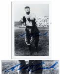 Hall of Famer Edd Roush Signed 3.5 x 5 Glossy Photo -- With JSA COA -- Fine