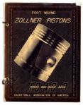 Rare Early 1948-49 Zollner Pistons Media Guide -- First Year in the BAA/NBA -- Pistons Would Move to Detroit in 1957