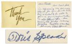 Tris Speaker Autograph Letter Signed -- ...Feel like a new man...