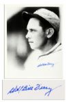 Baseball Legend WH/Bill Terry Signed 8 x 10 Glossy Photo -- Fine