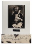 Beat Poet Allen Ginsberg Signed 9 x 13.5 Photo