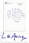 W.H. Auden 1972 Autograph Letter Signed