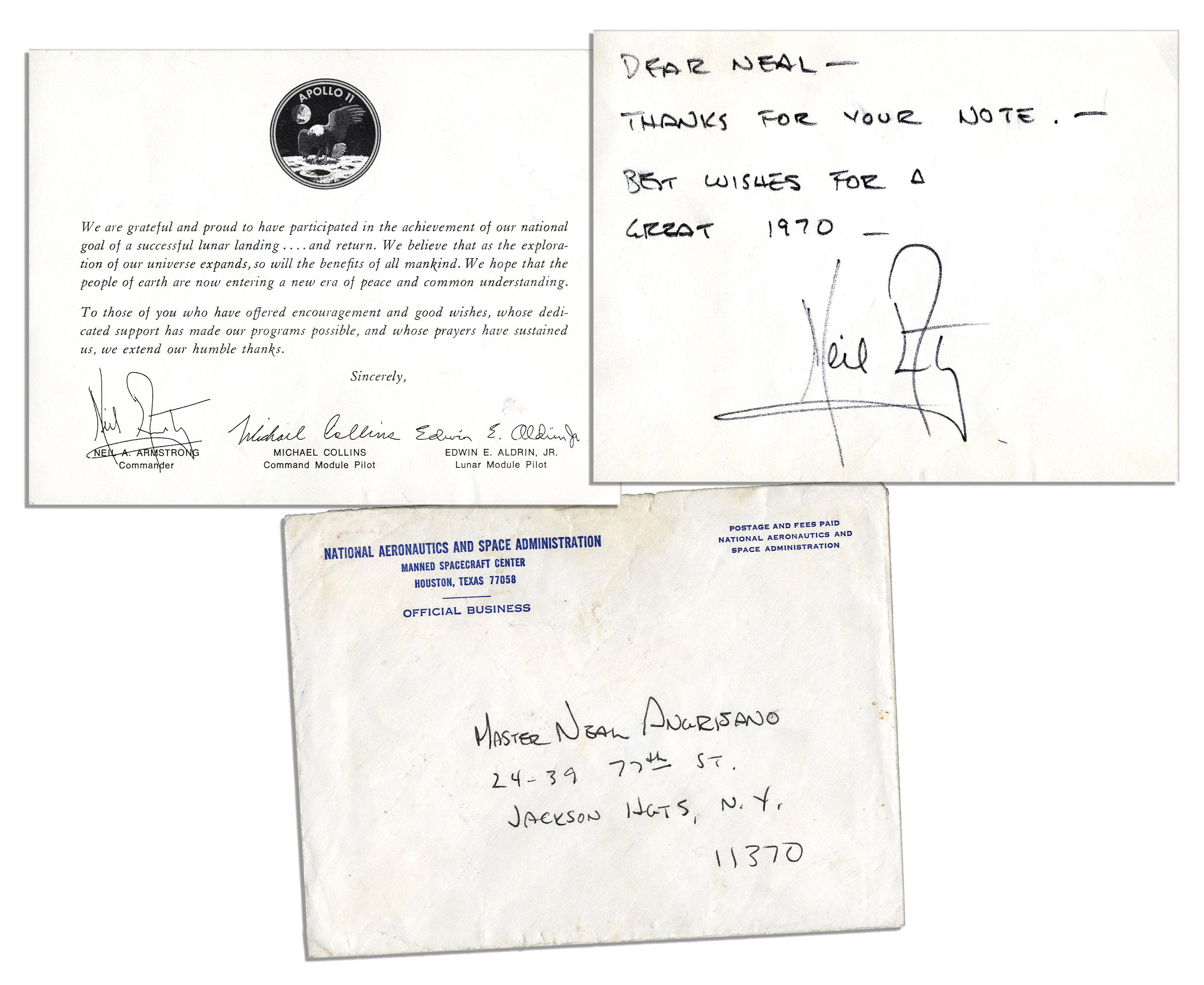 Lot Detail - Fantastic Neil Armstrong Autograph Letter Signed ...