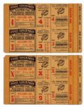 Four Tickets to The Legendary 1951 World Series -- Games 3, 4, 5 & X