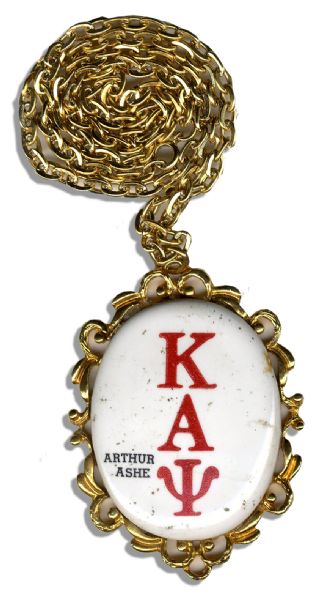 Arthur Ashe's Kappa Alpha Psi Fraternity Necklace From UCLA