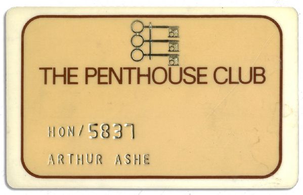 Arthur Ashe Penthouse Club Card