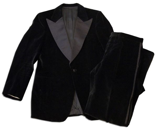 Arthur Ashe's Black Velvet Suit -- Pants & Jacket