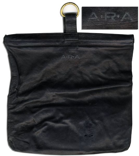 Arthur Ashe's Own Personal Monogrammed Leather Travel Bag