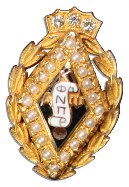 Arthur Ashe's Gold Fraternity Pin