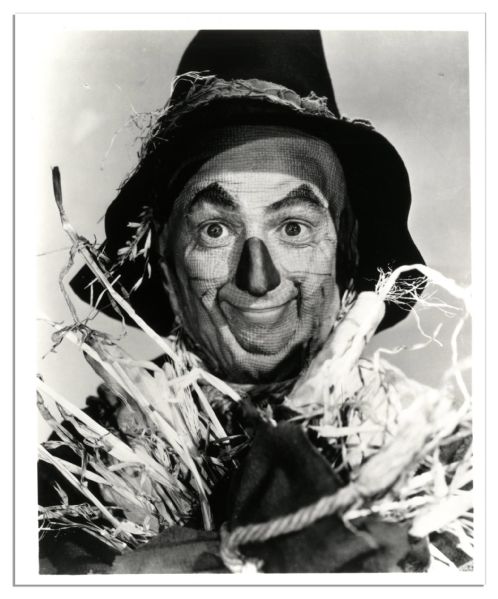'Scarecrow'' Ray Bolger Autograph Letter Signed -- ''...The make-up on my face was made of a special type of foam rubber...'' -- 1984