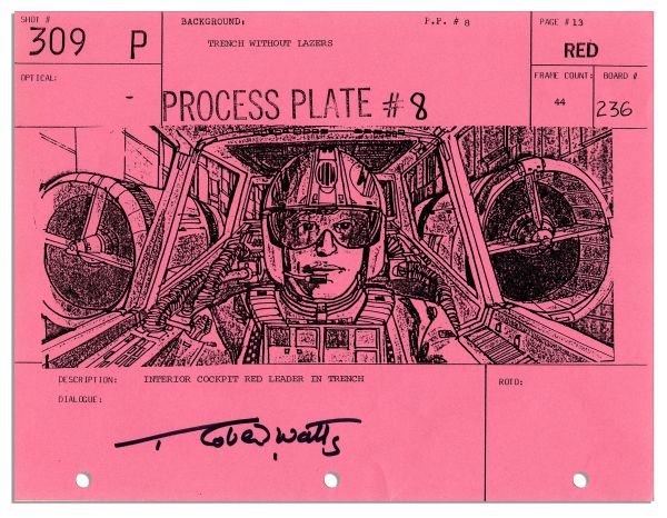 Three ''Star Wars'' Storyboard Copies, Each Hand Signed by Producer Robert Watts -- One From Each of The First Three Films in The Epic Space Saga