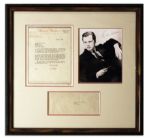 Orson Welles Typed Letter Signed Mentioning ''Citizen Kane'' -- 3 Months After Its Premiere -- ''...three new pictures which I hope you will like as well if not better than 'Citizen Kane'...''
