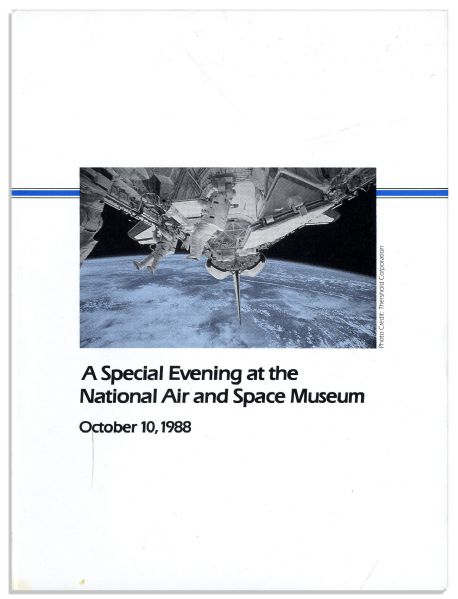 Apollo 11 Signed Program -- Air & Space Museum Program Signed by Neil Armstrong, Buzz Aldrin & Michael Collins, Along With Gene Cernan & Scott Carpenter