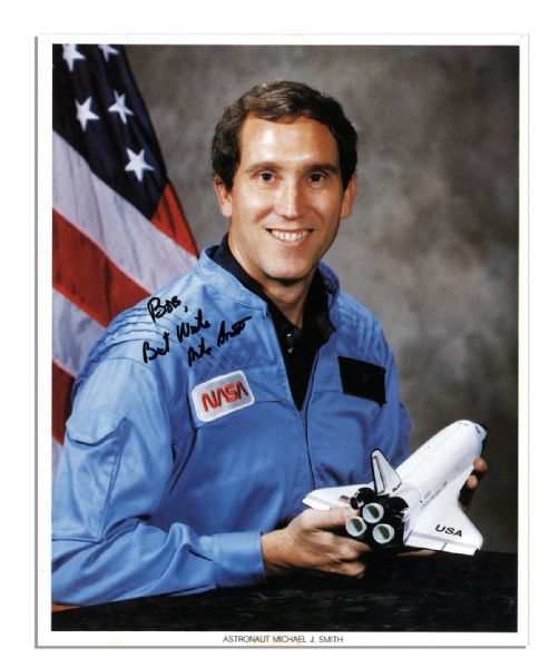 Incredible Collection of NASA Astronaut Signed Photos -- Including 7 Photos Signed by Astronauts of the Tragic ''Challenger'' Mission -- & One by Sally Ride, the First American Woman in Space