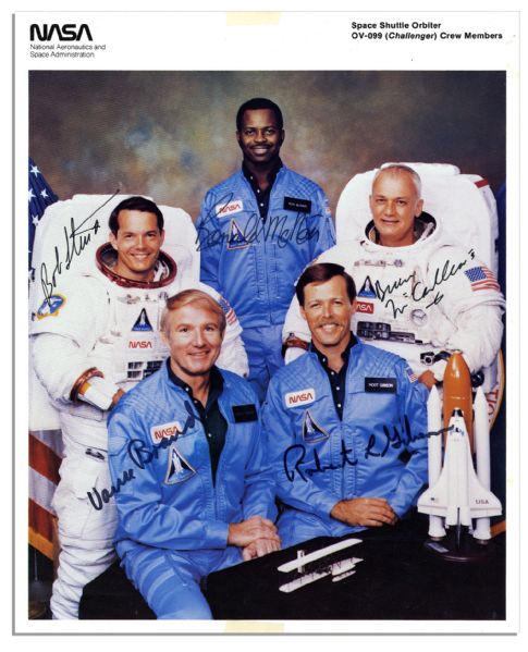 Incredible Collection of NASA Astronaut Signed Photos -- Including 7 Photos Signed by Astronauts of the Tragic ''Challenger'' Mission -- & One by Sally Ride, the First American Woman in Space