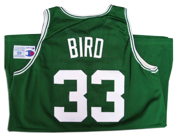 Larry Bird Signed & Game Worn Celtics Jersey -- From His Final Season -- With JSA COA & Grey Flannel COA