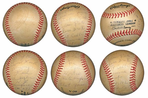Game-Used Baseball From the Game Where Pete Rose Broke Ty Cobb's Hitting Record! -- With PSA/DNA COA