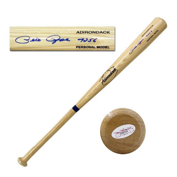 Pete Rose Signed Baseball Bat -- Adirondack 34'' Bat Reads ''Pete Rose / Hit King'' in Blue Ink -- With JSA Authentication -- Fine