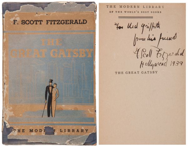Scarce Signed Copy of F. Scott Fitzgerald's ''The Great Gatsby''