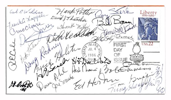 First Day Cover Signed by 27 Doolittle Raiders -- Including James Doolittle