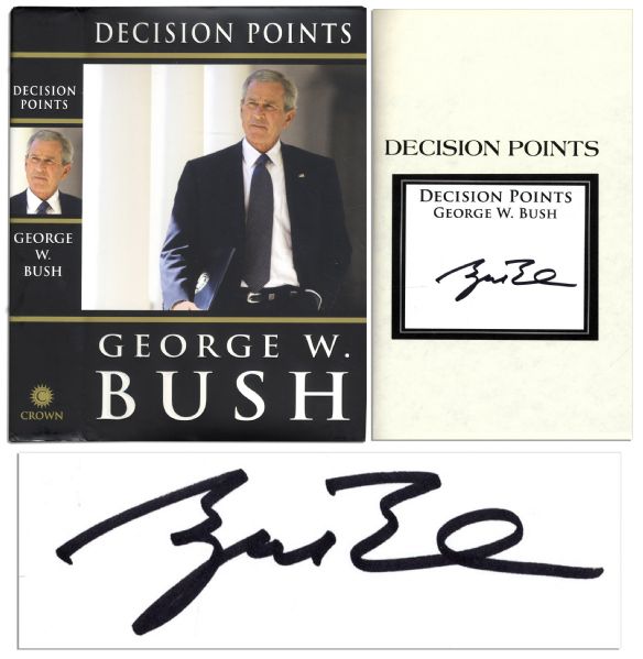 George W. Bush First Edition ''Decision Points'' Signed