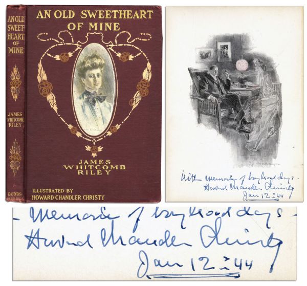Howard Chandler Christy Signed Book ''An Old Sweetheart of Mine'' -- Featuring 20 of His Illustrations