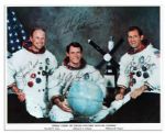 Skylab 4 Crew-Signed 10 x 8 Photo -- Signed by Gerald Carr, Edward Gibson & William Pogue