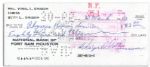 Virgil Gus Grissom Signed Check