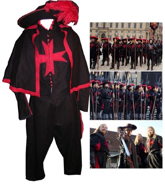 Striking ''Three Musketeers'' Screen-Worn Cardinal Guard Costume