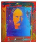 David Crosby Original 28 x 32 Portrait Painting by Peter Max -- From David Crosbys Personal Collection