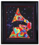 Peter Max Oil on Canvas Painting Personally Owned by Rock Legend David Crosby -- From the Grammy 91 Series
