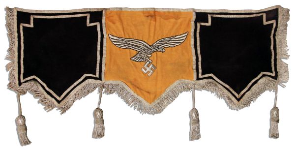 Rare Drum Banner Used During a Nazi Luftwaffe Parade