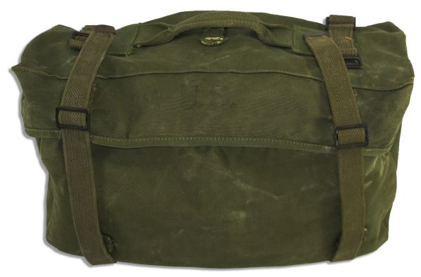 John Wayne Production Used Government Issued Field Pack From ''The Green Berets'' -- From His Personal Estate