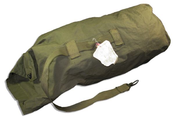 John Wayne Duffel Bag Used in Production of ''The Green Berets'' -- From His Estate
