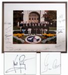 Astronaut Group Signed 20.25 x 16 Photo Display From the Estate of Gus Grissom --  Includes Neil Armstrong & Gene Cernan
