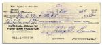 Gus Grissom Signed Check From 1965 -- Less Than Two Years Before His Death