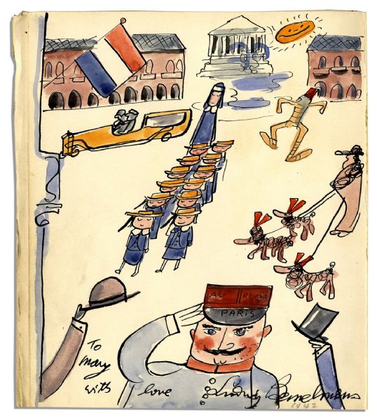 Original Artwork by ''Madeline'' Author and Illustrator Ludwig Bemelmans -- Singular Illustration From the Early 1940's