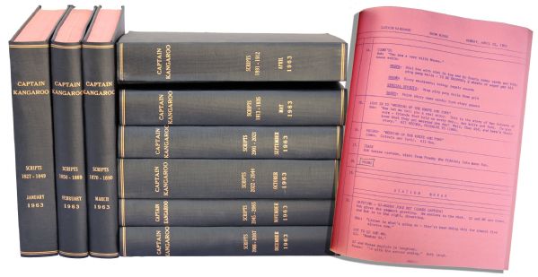 Captain Kangaroo Bound Scripts From the Emmy-Nominated 1963 Season -- Nine Volumes