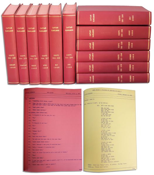 Captain Kangaroo Scripts From the Complete 1968 Season -- 12 Volumes
