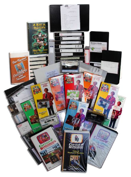 Large Collection of Captain Kangaroo Video & Audio Tapes