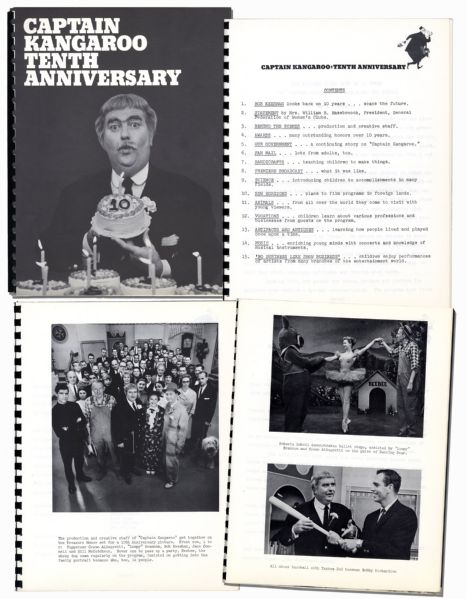 Captain Kangaroo 10th Anniversary Press Kit -- Includes Wonderful Bob Keeshan Essay -- ''...We must remember that the child is a human being, intelligent and cloaked in dignity...''