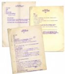 Very Early & Scarce 1949-1950 Howdy Doody Documents, Personally Owned by Robert Keeshan -- Scripts, Schedules, Etc.