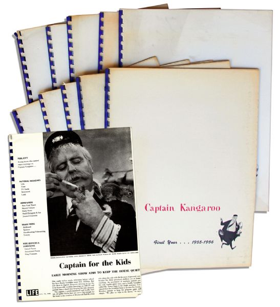 Captain Kangaroo Marketing Booklet From the Show's First Year On-Air, 1955-1956 -- Lot of 10 Booklets