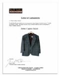 James Cagney Green Tweed Jacket Worn Onscreen in His Final Movie in 1984, ''Terrible Joe Moran''