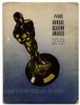 Howard Hughes Signed Program From the 19th Academy Awards Honoring the Best in Film of 1946 -- With PSA/DNA COA