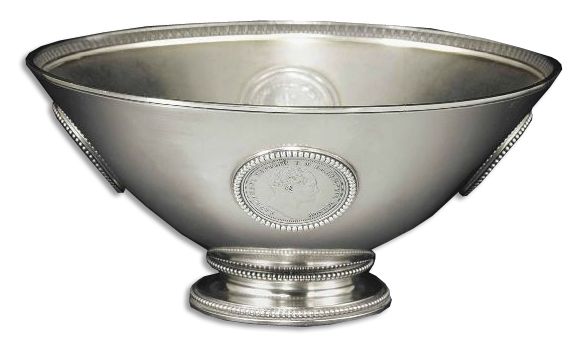 A Silver Bowl Marked Faberge With The Imperial Warrant, With The Workmaster's Mark of Julius Rappoport, St. Petersburg, 1899-1904