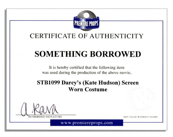 Kate Hudson Screen-Worn Dress & Shrug From ''Something Borrowed''