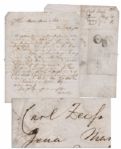 Carl Zeiss 1856 Autograph Letter Signed -- Signed During the Time of His Carl Zeiss AG Lens Invention