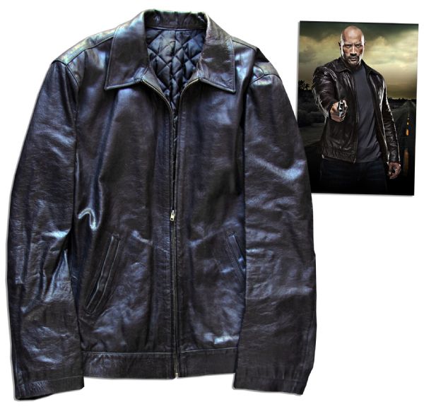 Dwayne Johnson Screen-Worn Leather Jacket From ''Faster''