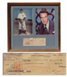 Gary Cooper Signed Personal Check to the IRS
